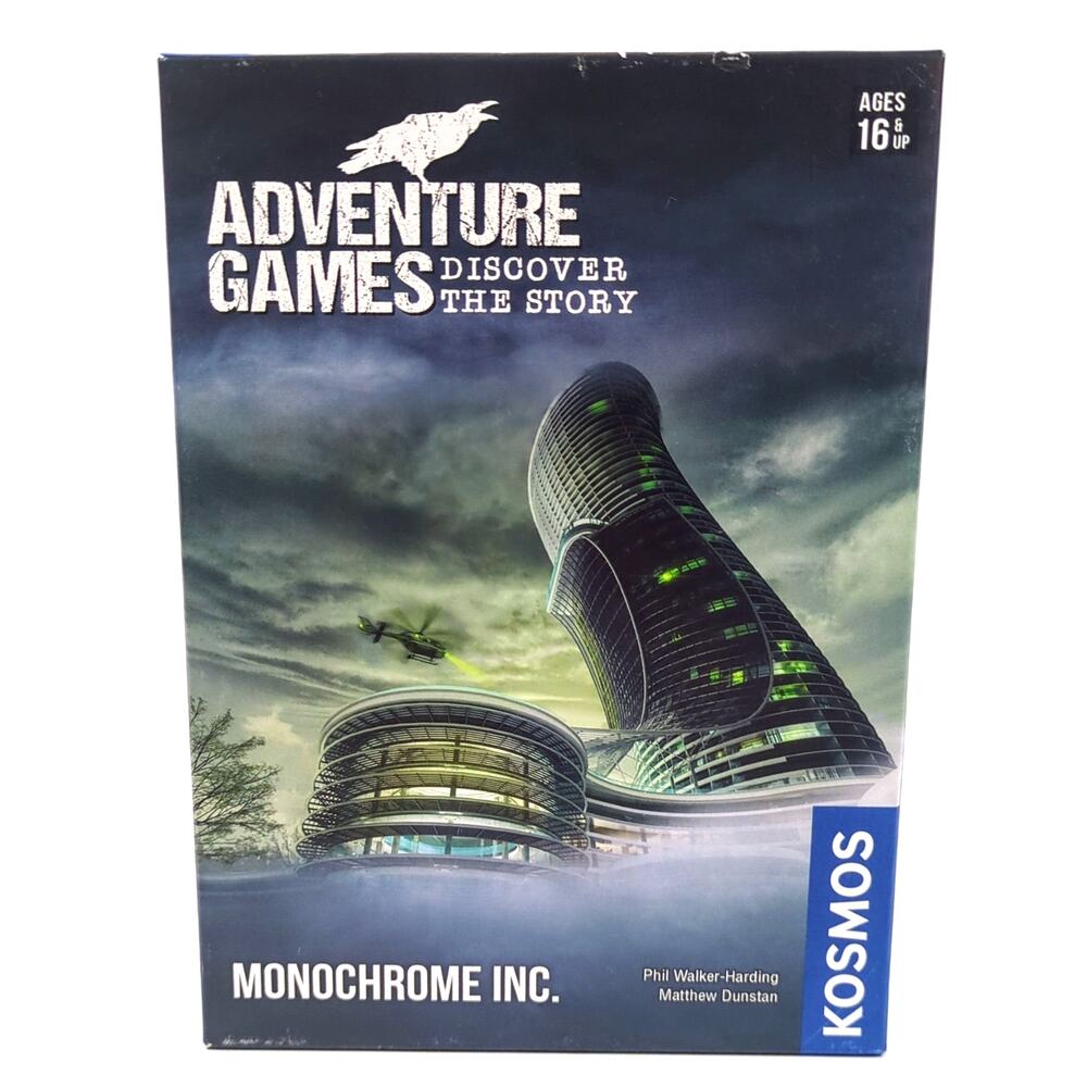 Monochrome Inc. 2019 Thames & Kosmos Adventure Games Fun Escape Room Complete